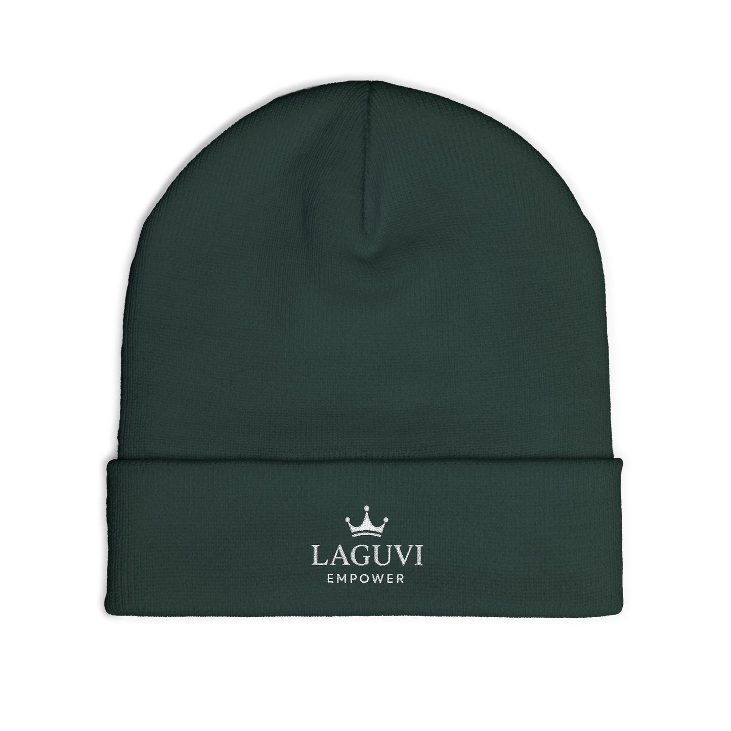 LAGUVI Cozy Embroidered Knit LAGUVI Beanie, Winter Hat, Stylish Accessories, Gifts for Him/Her, Outdoor Fashion, Custom Beanie