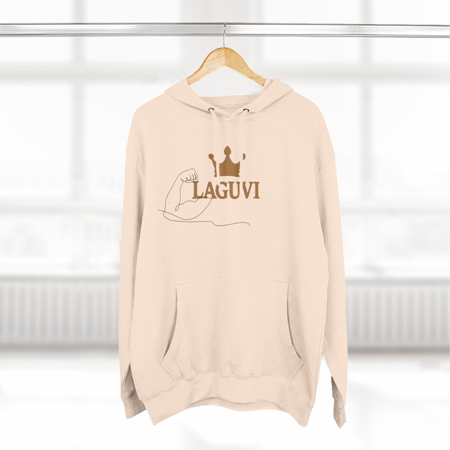 LAGUVI Cozy Fleece Hoodie with Crown Design | Trendy Sweatshirt, Casual Wear, Gift for Her, Unisex Hoodie,