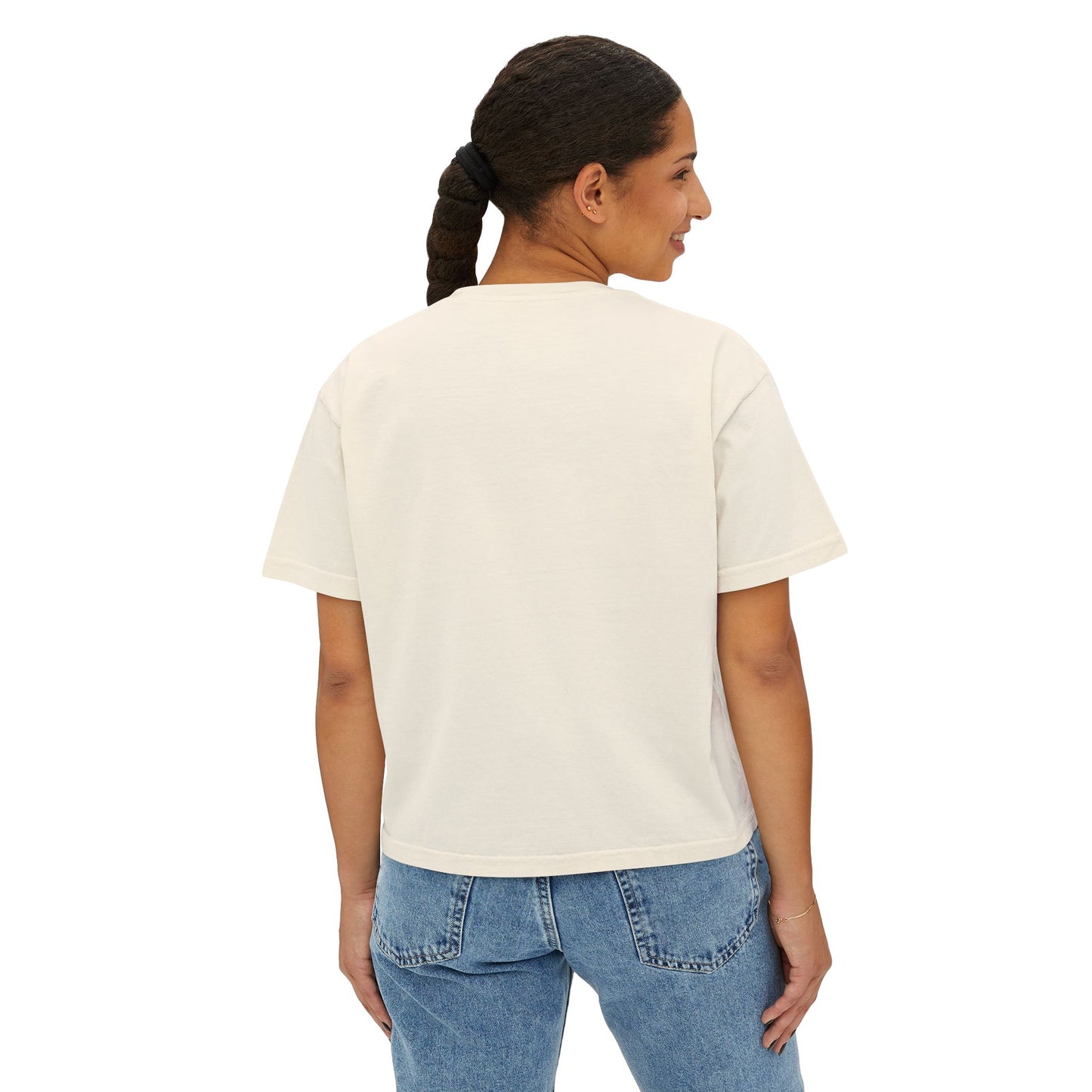 LAGUVI Chic Women's Boxy Tee, Stylish Graphic Top, Trendy Summer Shirt, Casual Everyday Wear, Fashionable Gift for Her