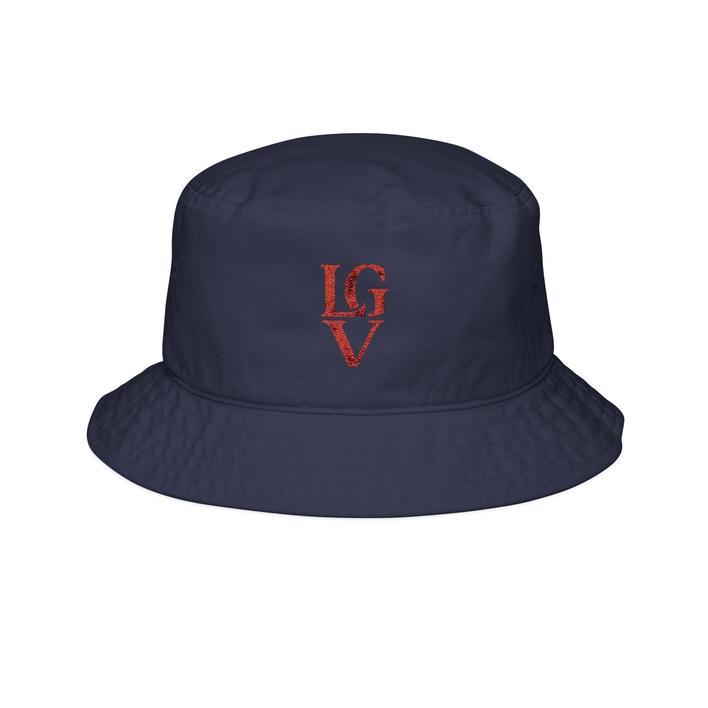 LAGUVI Embroidered Bucket Hat with LGV Design | Trendy Summer Accessory, Gift for Fashion Lovers, Outdoor Adventure Hat, Beach Hat, Festival Wear