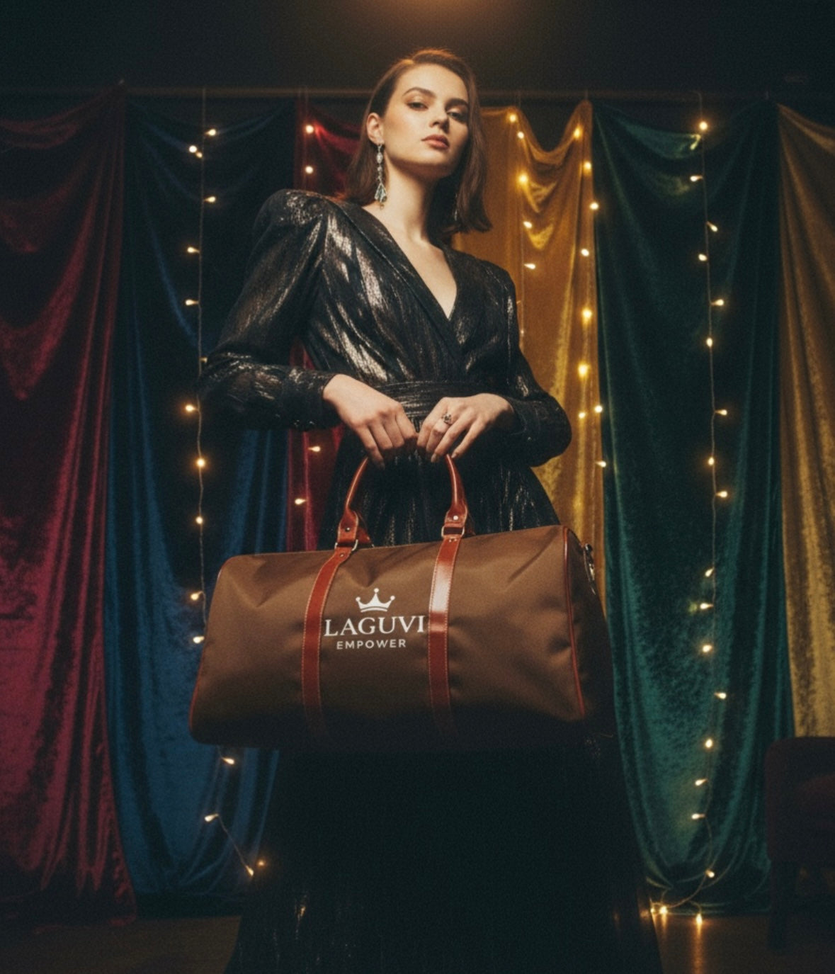 LAGUVI Stylish Waterproof Travel Bag for Adventurers, Weekend Getaways, Gym Use, Overnight Trips, Eco-Friendly Travel Gear