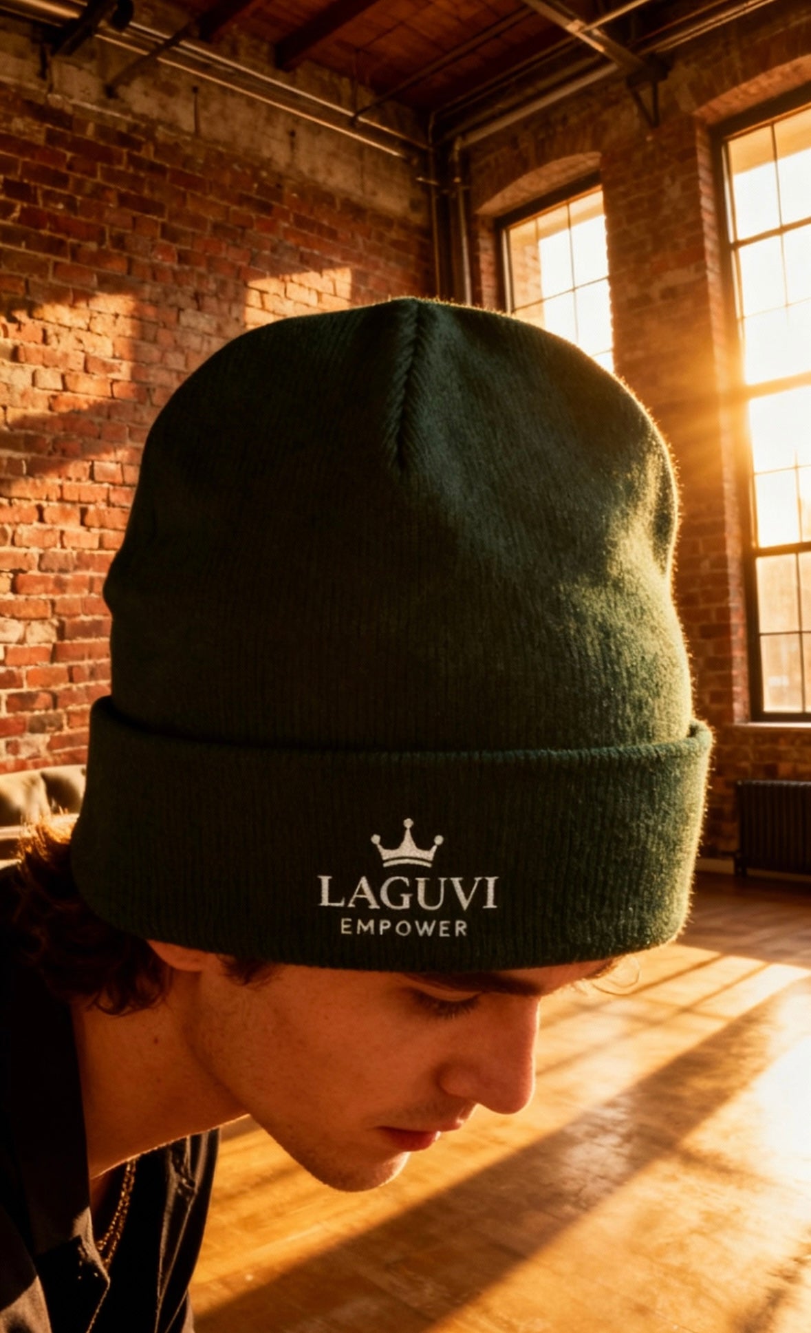 LAGUVI Cozy Embroidered Knit LAGUVI Beanie, Winter Hat, Stylish Accessories, Gifts for Him/Her, Outdoor Fashion, Custom Beanie