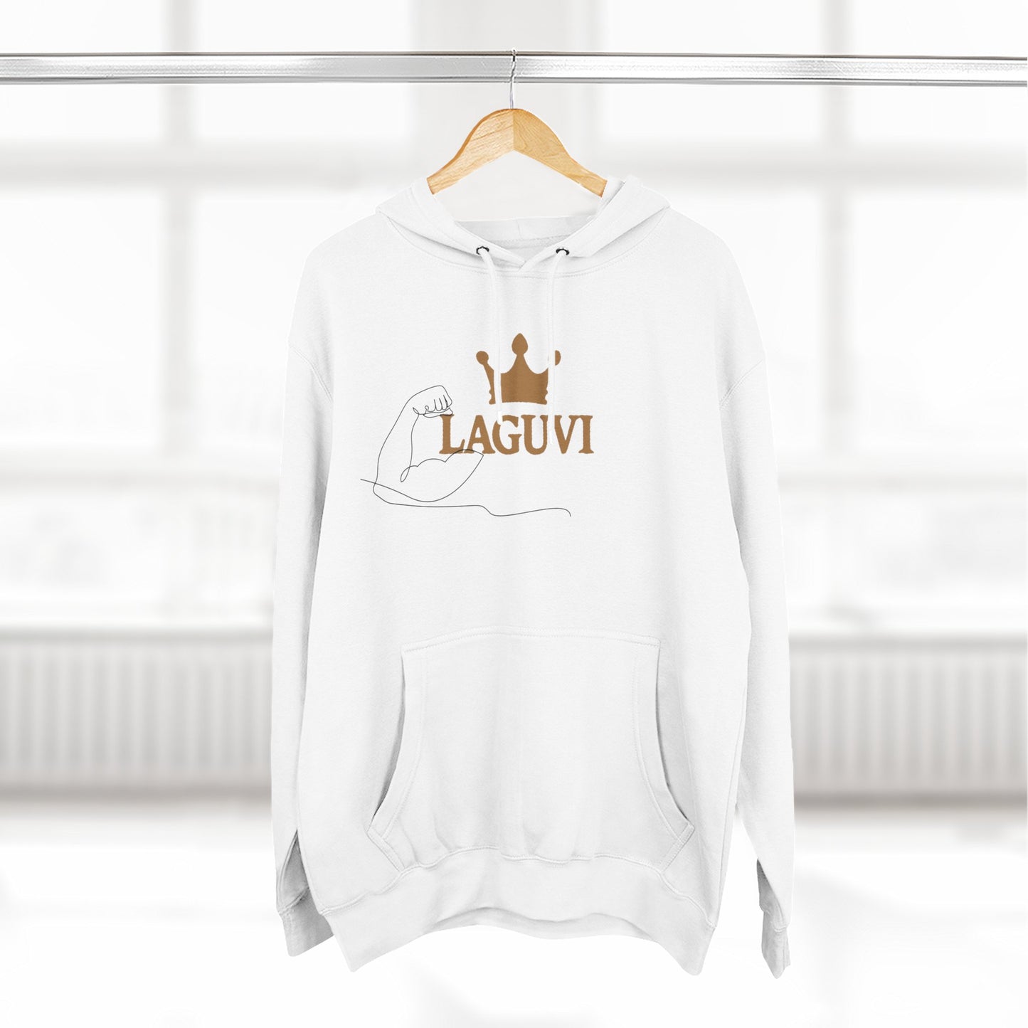 LAGUVI Cozy Fleece Hoodie with Crown Design | Trendy Sweatshirt, Casual Wear, Gift for Her, Unisex Hoodie,