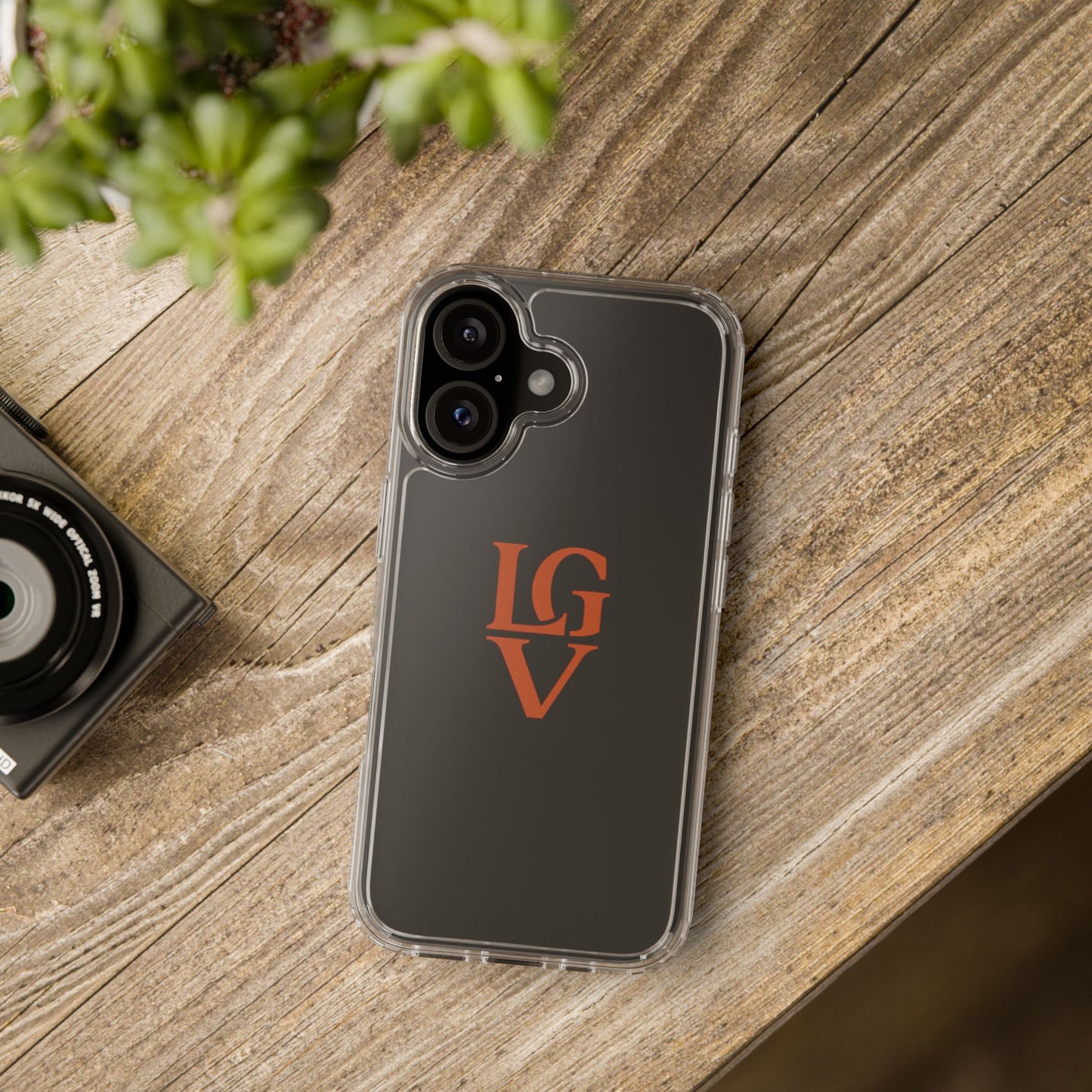 Personalized Clear Phone Case with Custom Logo, Stylish Protective Cover, Monogrammed Cell Phone Sleeve, Unique Gift Idea for Any Occasion