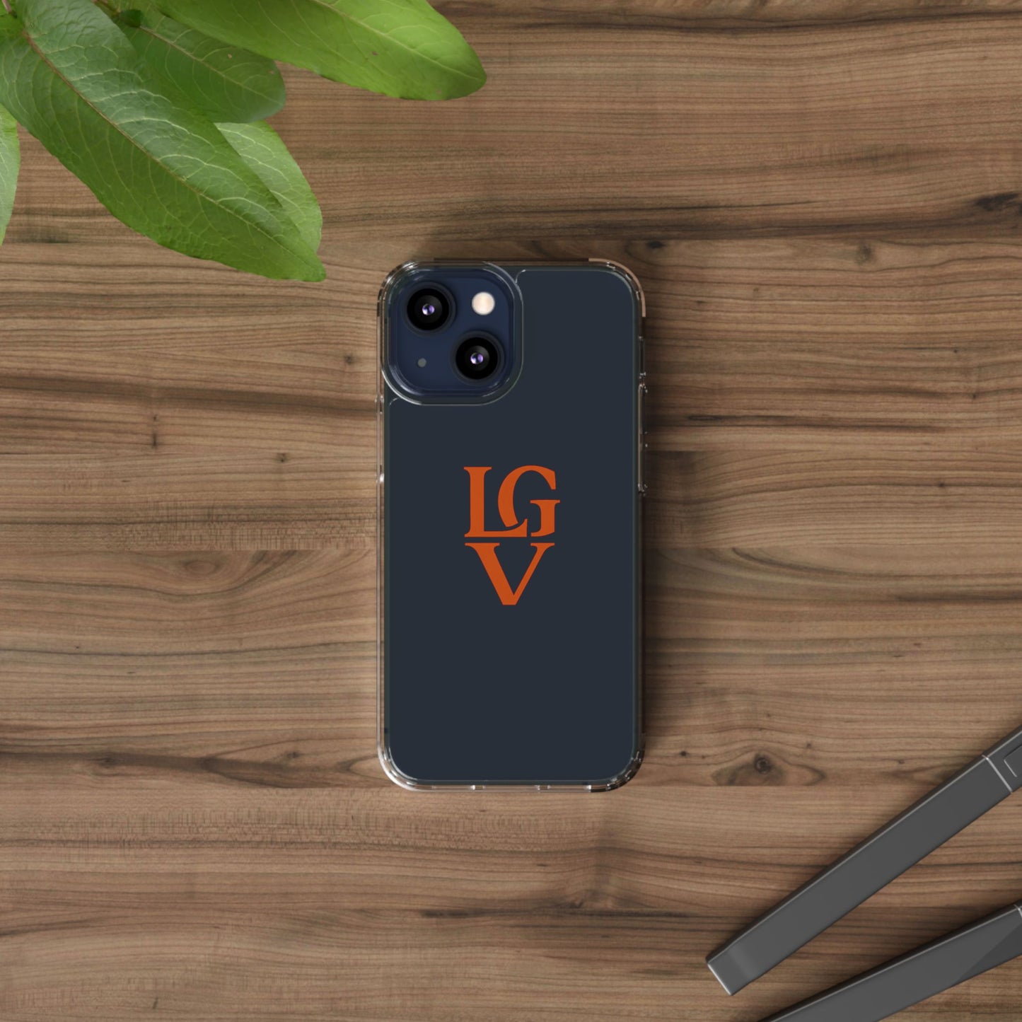 Personalized Clear Phone Case with Custom Logo, Stylish Protective Cover, Monogrammed Cell Phone Sleeve, Unique Gift Idea for Any Occasion