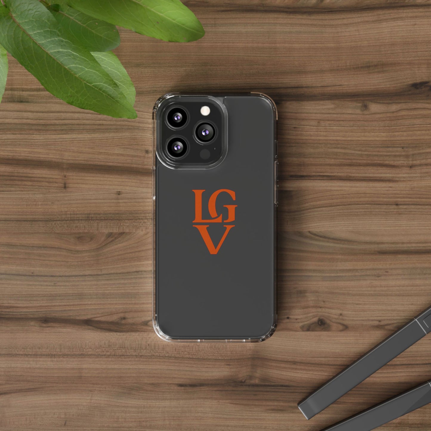 Personalized Clear Phone Case with Custom Logo, Stylish Protective Cover, Monogrammed Cell Phone Sleeve, Unique Gift Idea for Any Occasion