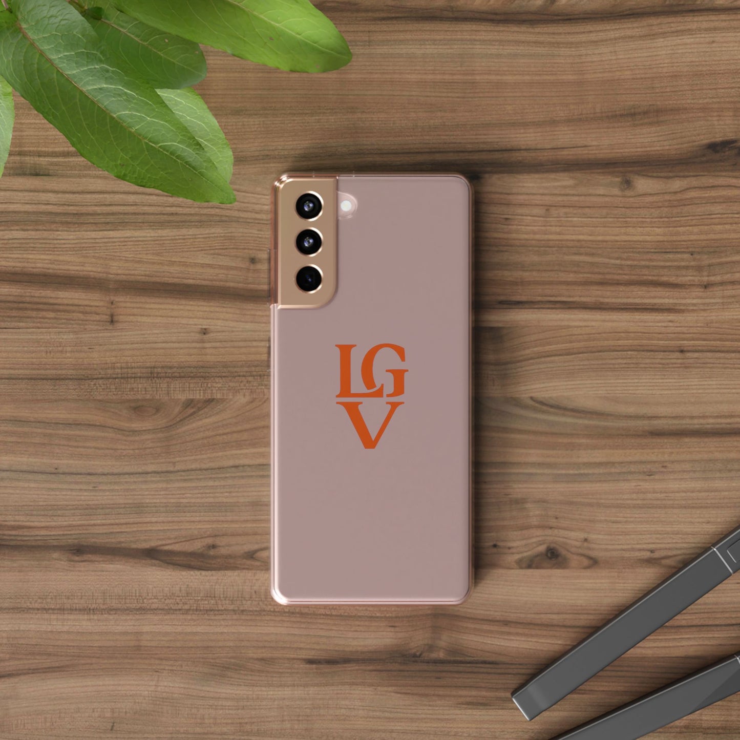 Personalized Clear Phone Case with Custom Logo, Stylish Protective Cover, Monogrammed Cell Phone Sleeve, Unique Gift Idea for Any Occasion