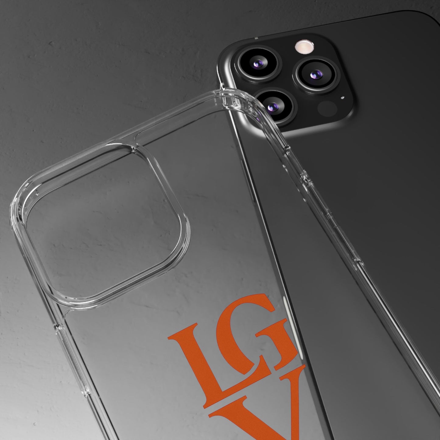 Personalized Clear Phone Case with Custom Logo, Stylish Protective Cover, Monogrammed Cell Phone Sleeve, Unique Gift Idea for Any Occasion
