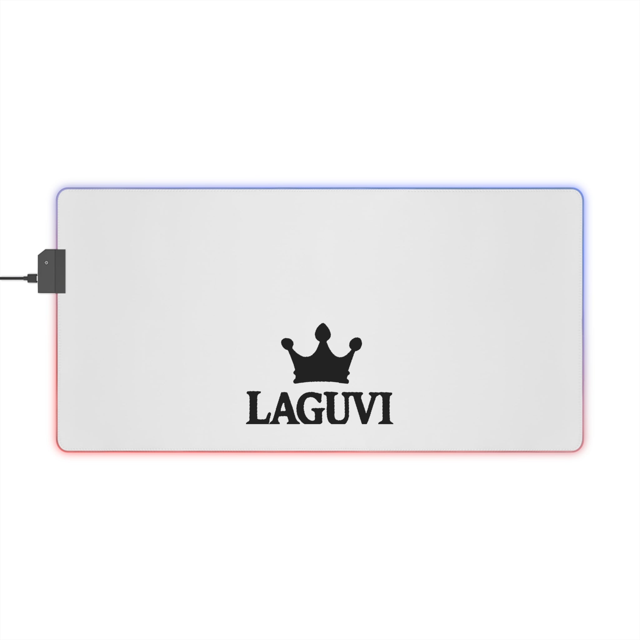 Illuminated Gaming Mouse Pad LAGUVI for Gamers, LED Light Desk Mat, Computer Accessories, Gaming Setup Decor, Gift for Tech Lovers