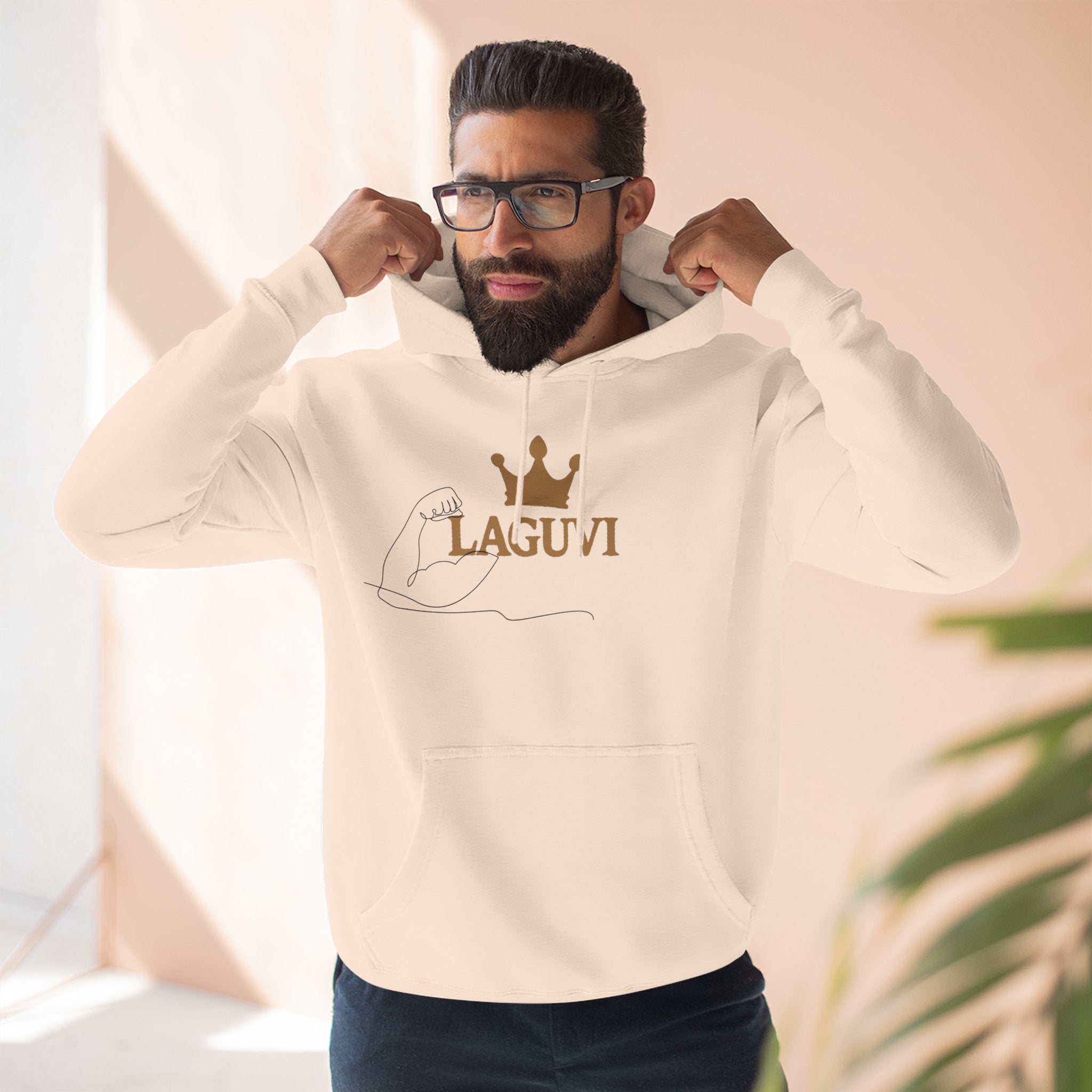 LAGUVI Cozy Fleece Hoodie with Crown Design | Trendy Sweatshirt, Casual Wear, Gift for Her, Unisex Hoodie,