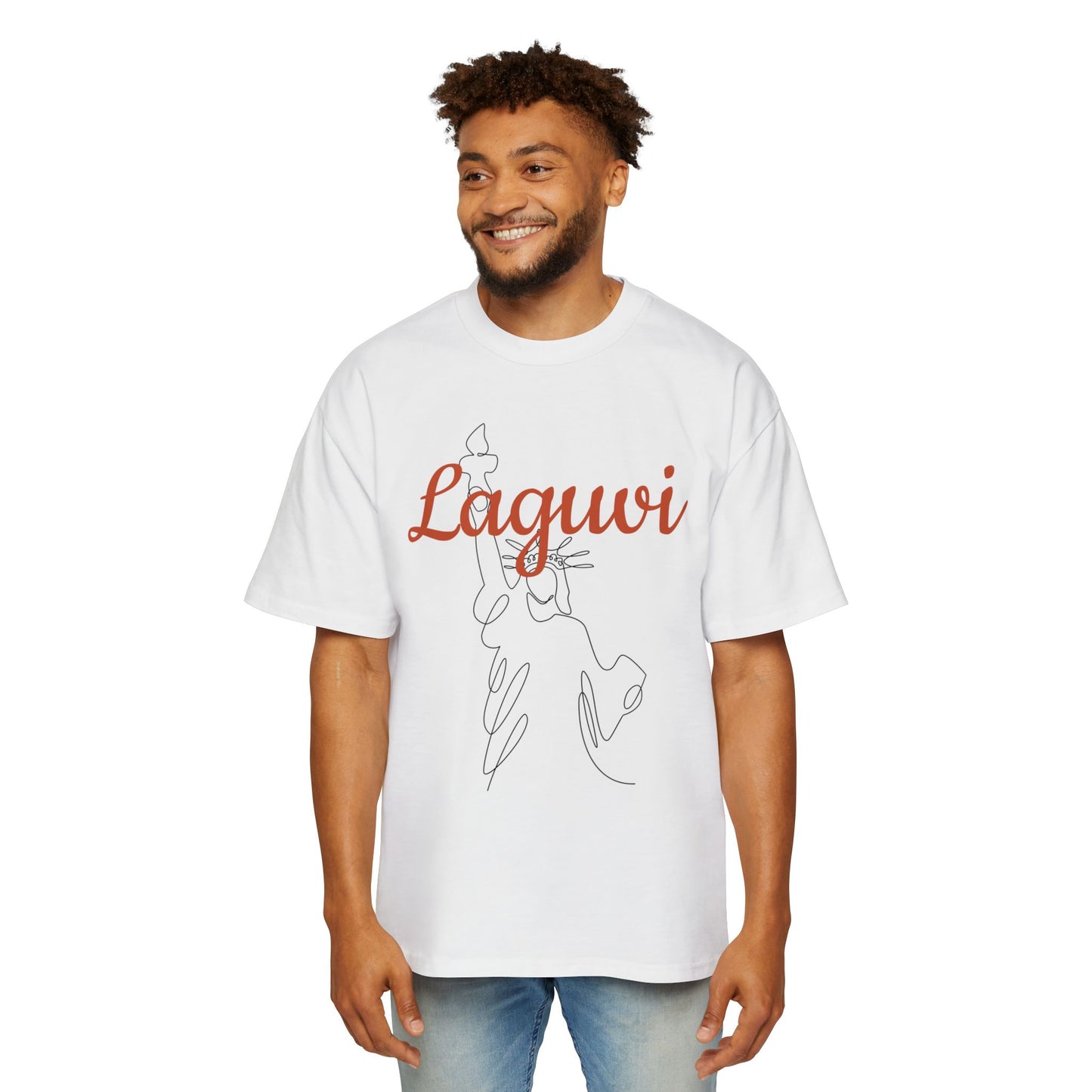 LAGUVI Stylish Oversized Men’s Tee - Graphic Streetwear, Casual Gift, Summer Fashion, Unique Trendy Tee, Comfortable Daily Wear
