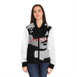 LAGUVI Chic Women's Bomber Jacket with Striped Design, Streetwear Fashion, Trendy Outerwear, Layering Essentials, Unique Gift Idea
