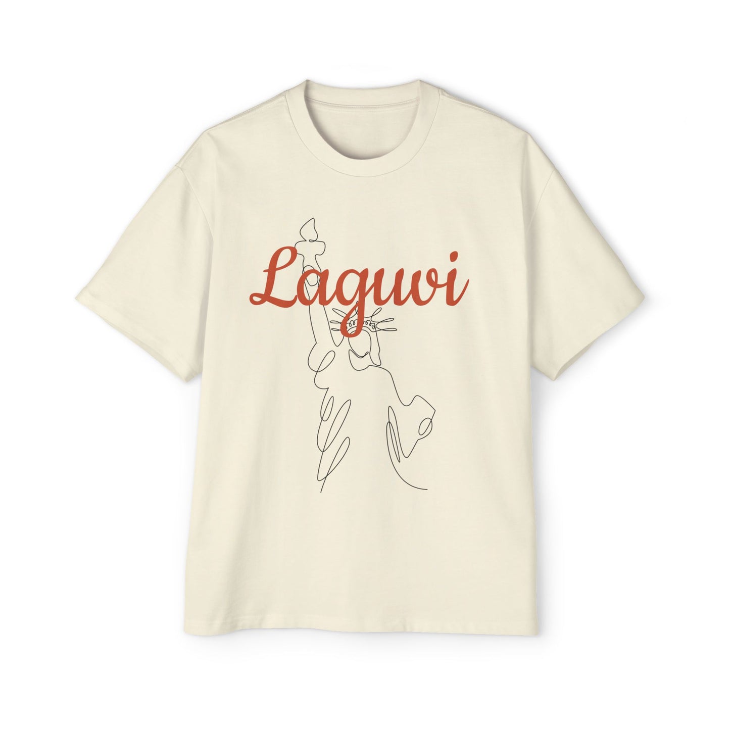 LAGUVI Stylish Oversized Men’s Tee - Graphic Streetwear, Casual Gift, Summer Fashion, Unique Trendy Tee, Comfortable Daily Wear