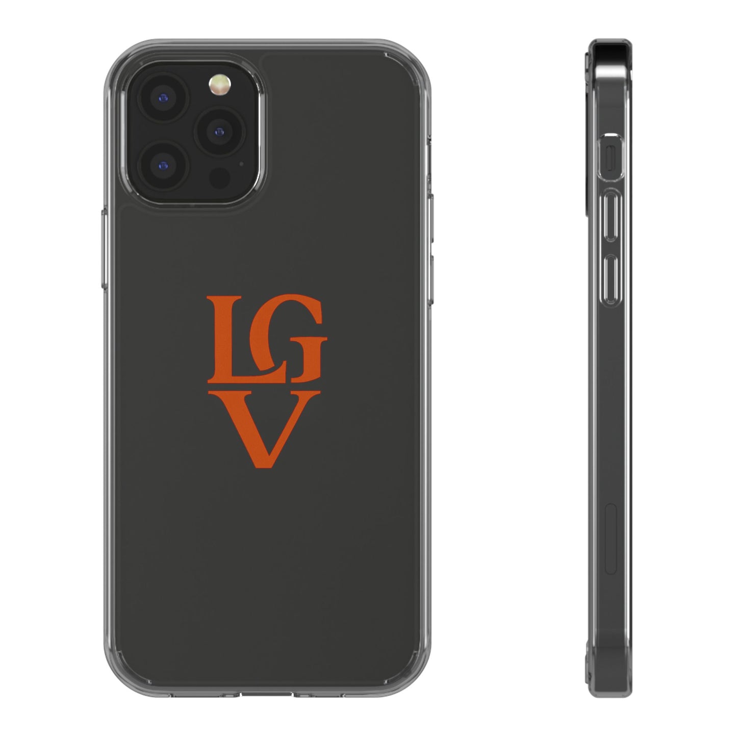 Personalized Clear Phone Case with Custom Logo, Stylish Protective Cover, Monogrammed Cell Phone Sleeve, Unique Gift Idea for Any Occasion