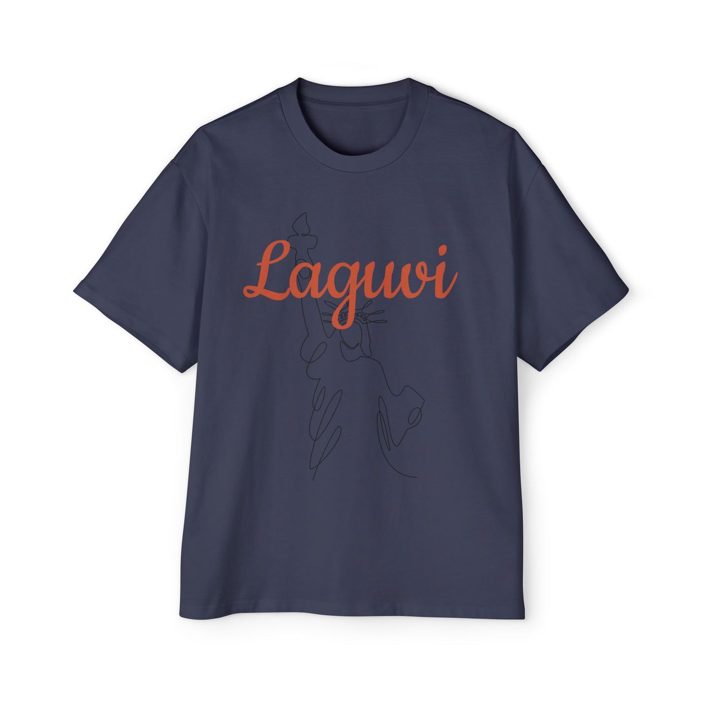 LAGUVI Stylish Oversized Men’s Tee - Graphic Streetwear, Casual Gift, Summer Fashion, Unique Trendy Tee, Comfortable Daily Wear