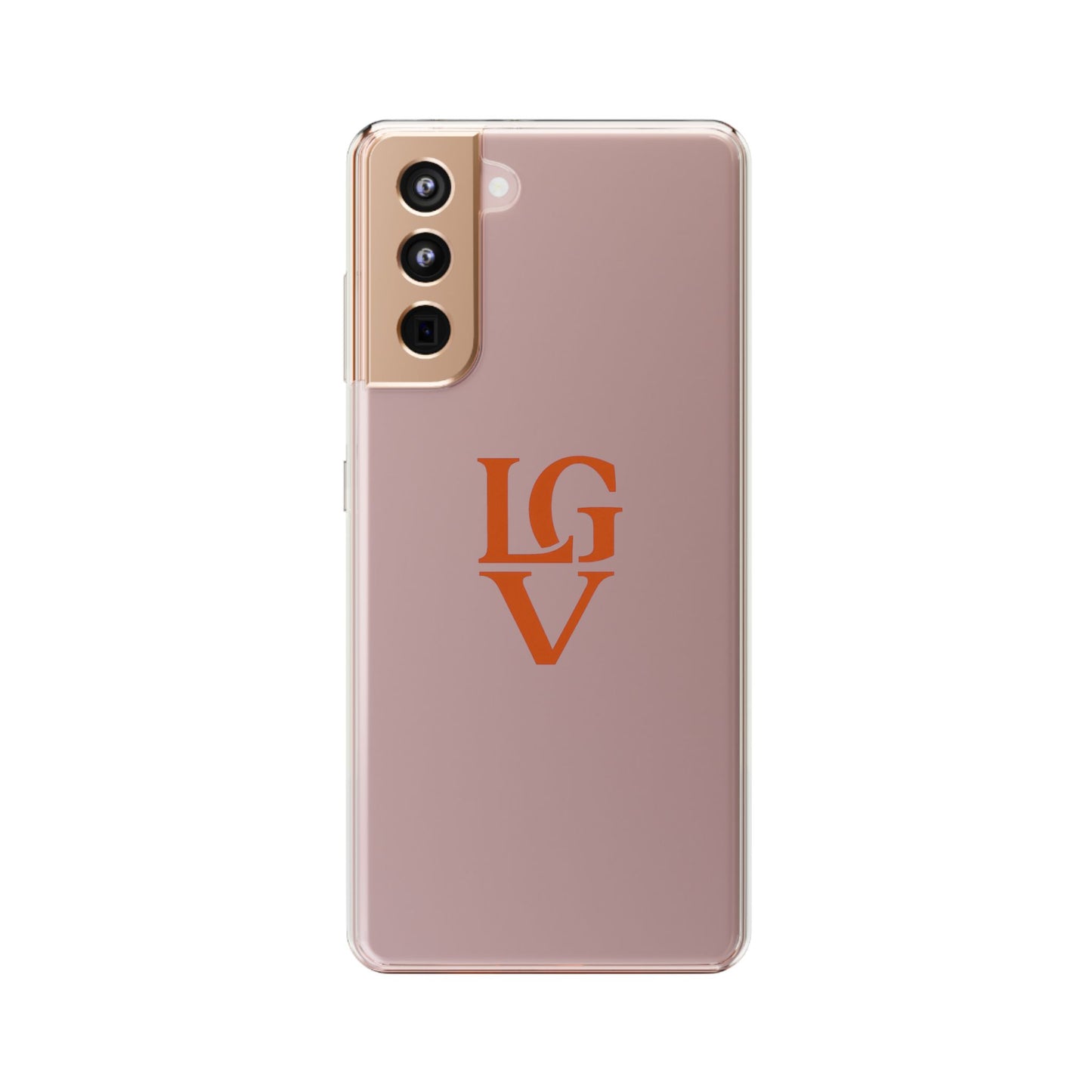 Personalized Clear Phone Case with Custom Logo, Stylish Protective Cover, Monogrammed Cell Phone Sleeve, Unique Gift Idea for Any Occasion