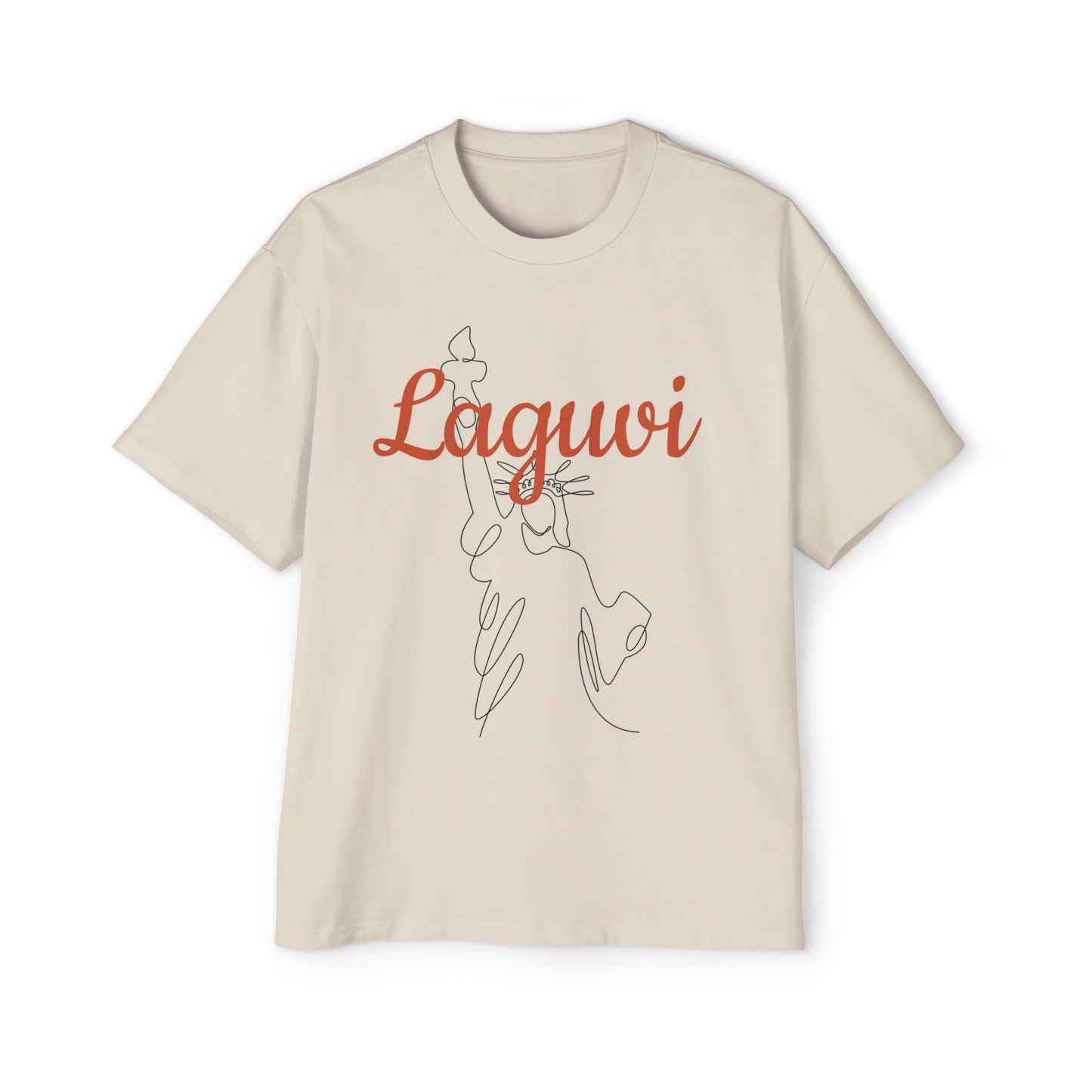 LAGUVI Stylish Oversized Men’s Tee - Graphic Streetwear, Casual Gift, Summer Fashion, Unique Trendy Tee, Comfortable Daily Wear