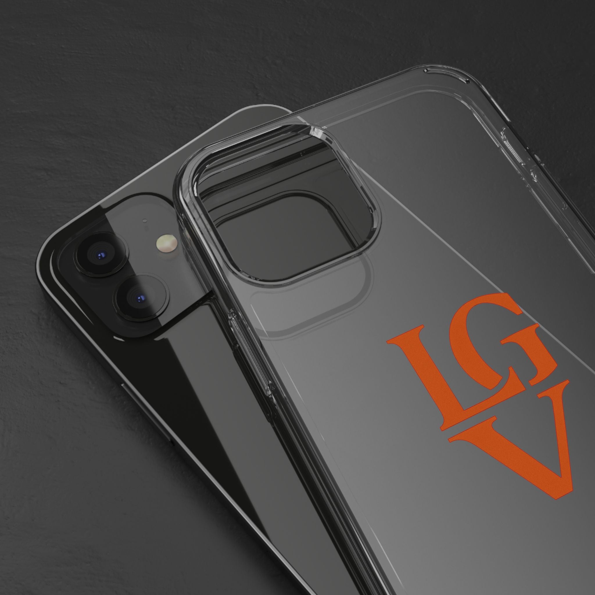 Personalized Clear Phone Case with Custom Logo, Stylish Protective Cover, Monogrammed Cell Phone Sleeve, Unique Gift Idea for Any Occasion