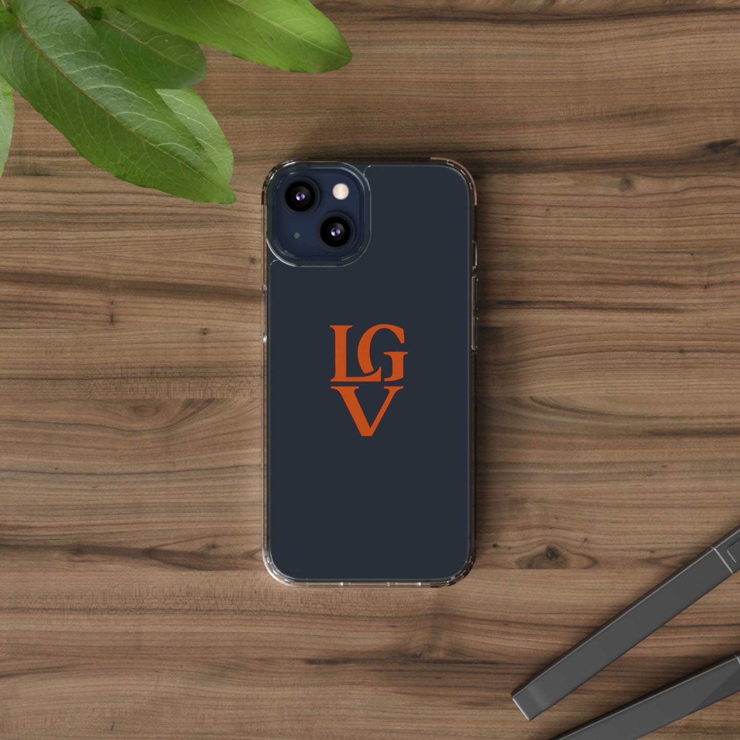 Personalized Clear Phone Case with Custom Logo, Stylish Protective Cover, Monogrammed Cell Phone Sleeve, Unique Gift Idea for Any Occasion