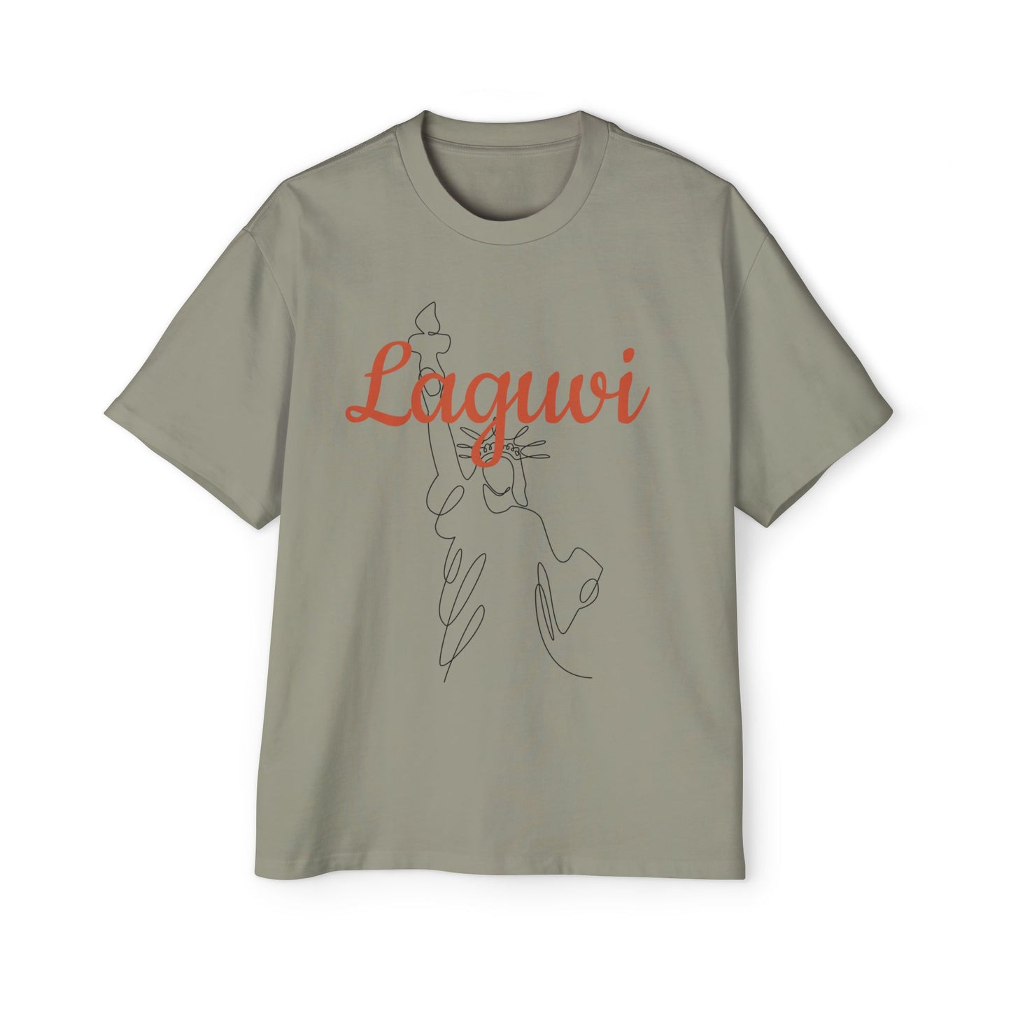 LAGUVI Stylish Oversized Men’s Tee - Graphic Streetwear, Casual Gift, Summer Fashion, Unique Trendy Tee, Comfortable Daily Wear
