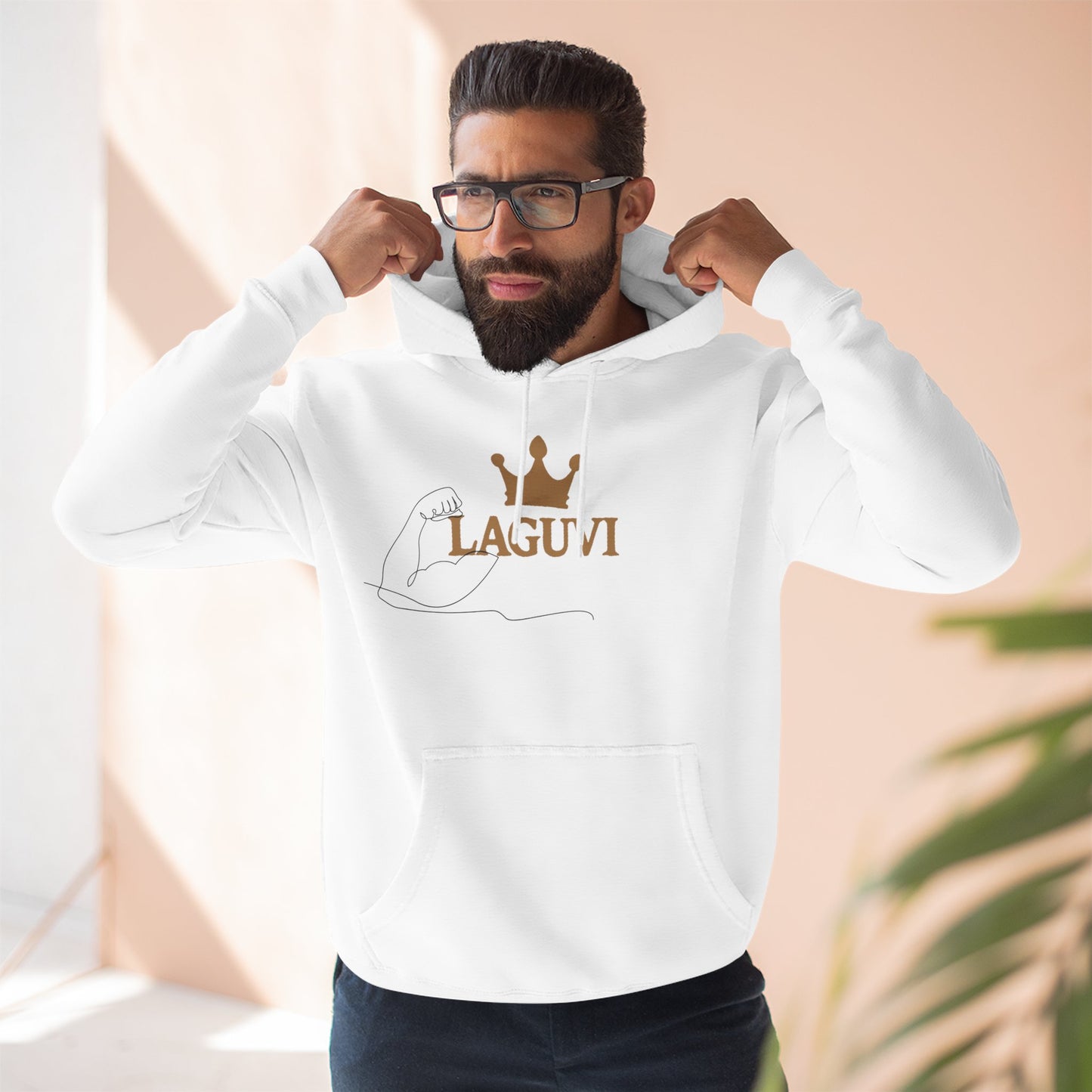 LAGUVI Cozy Fleece Hoodie with Crown Design | Trendy Sweatshirt, Casual Wear, Gift for Her, Unisex Hoodie,