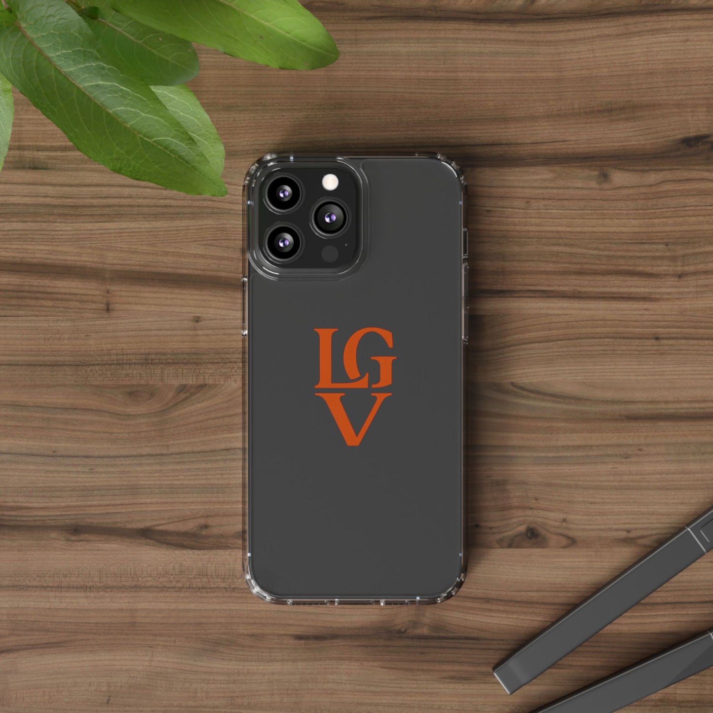 Personalized Clear Phone Case with Custom Logo, Stylish Protective Cover, Monogrammed Cell Phone Sleeve, Unique Gift Idea for Any Occasion