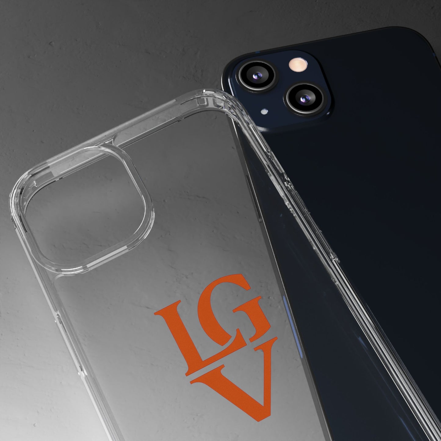 Personalized Clear Phone Case with Custom Logo, Stylish Protective Cover, Monogrammed Cell Phone Sleeve, Unique Gift Idea for Any Occasion