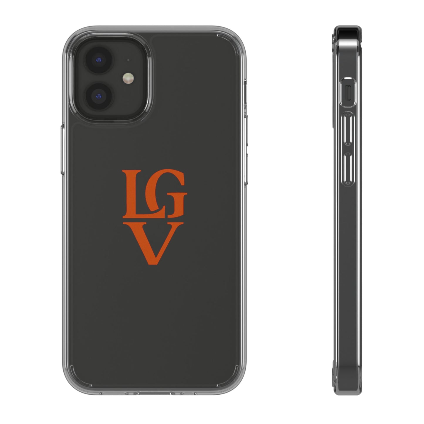 Personalized Clear Phone Case with Custom Logo, Stylish Protective Cover, Monogrammed Cell Phone Sleeve, Unique Gift Idea for Any Occasion