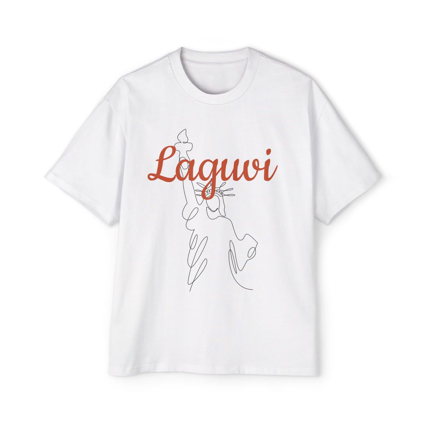LAGUVI Stylish Oversized Men’s Tee - Graphic Streetwear, Casual Gift, Summer Fashion, Unique Trendy Tee, Comfortable Daily Wear
