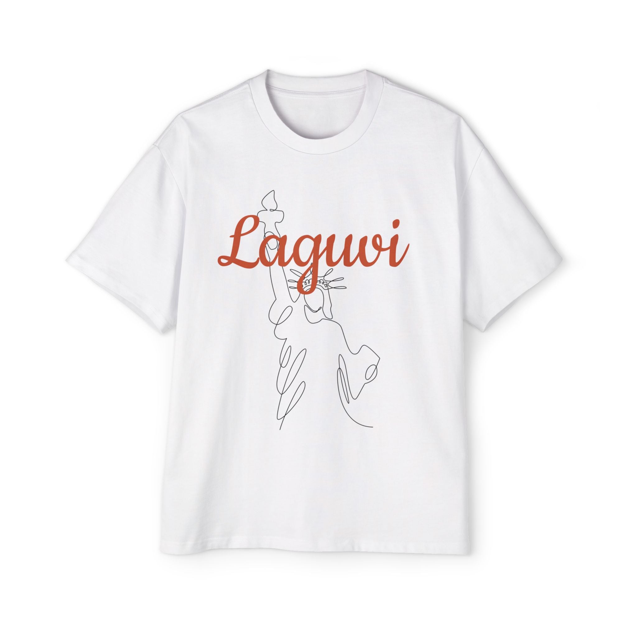 LAGUVI Stylish Oversized Men’s Tee - Graphic Streetwear, Casual Gift, Summer Fashion, Unique Trendy Tee, Comfortable Daily Wear