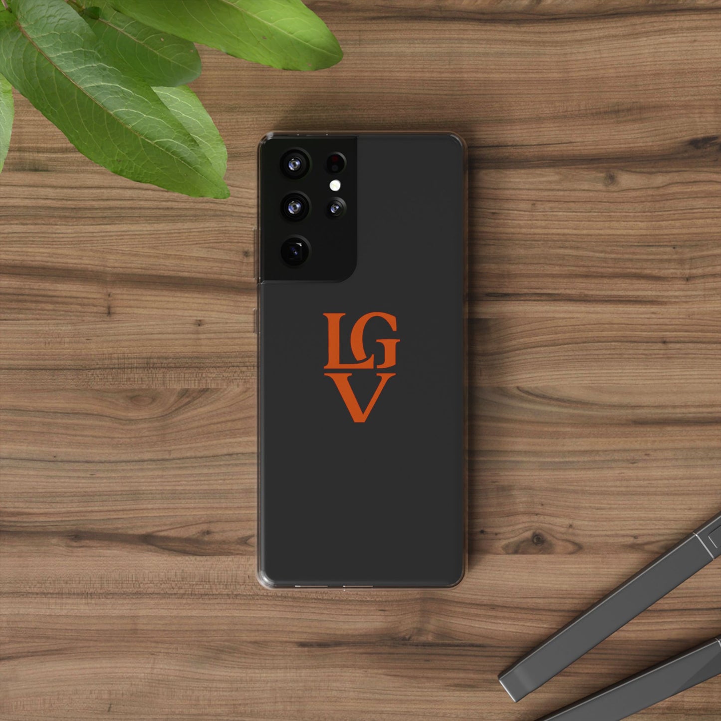 Personalized Clear Phone Case with Custom Logo, Stylish Protective Cover, Monogrammed Cell Phone Sleeve, Unique Gift Idea for Any Occasion