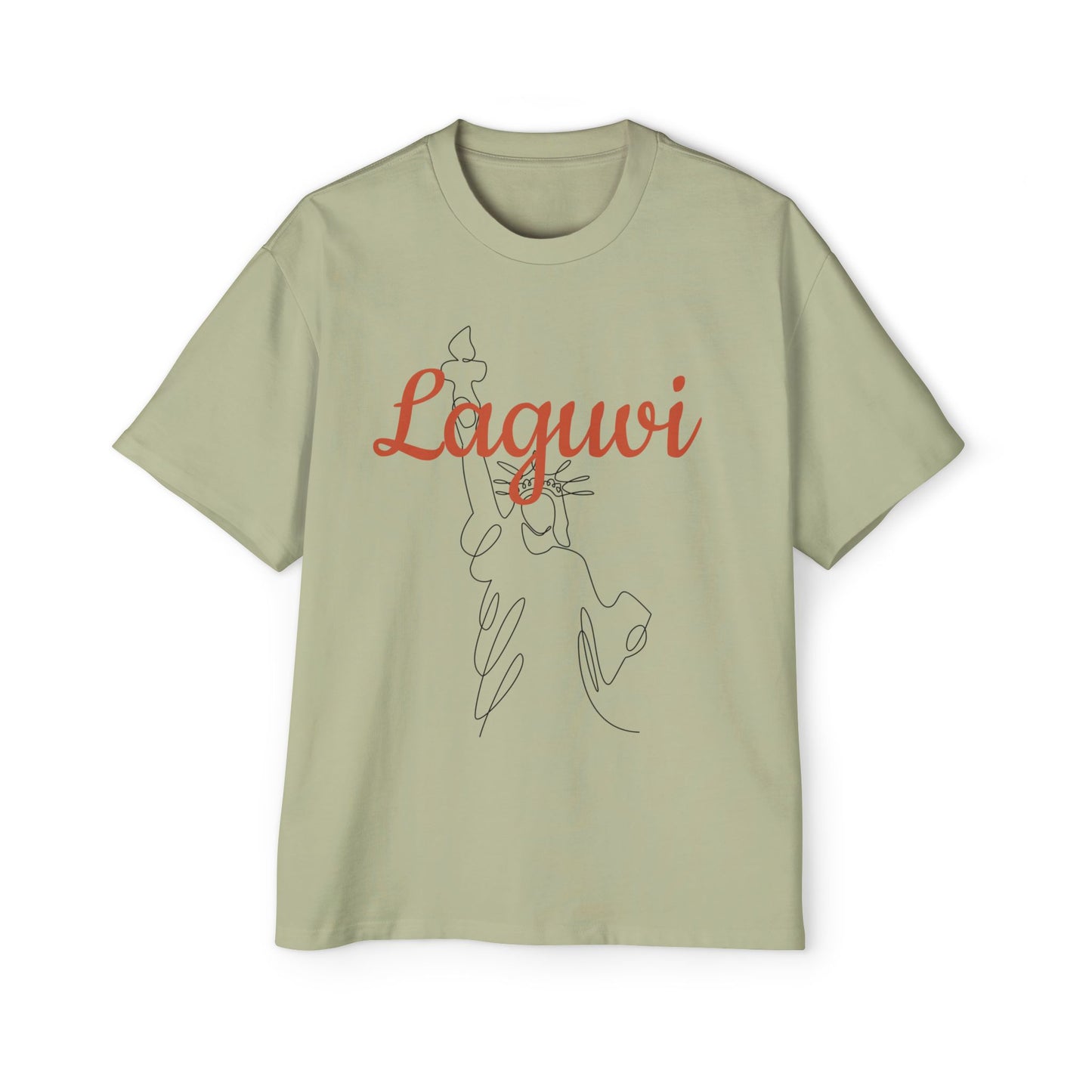LAGUVI Stylish Oversized Men’s Tee - Graphic Streetwear, Casual Gift, Summer Fashion, Unique Trendy Tee, Comfortable Daily Wear