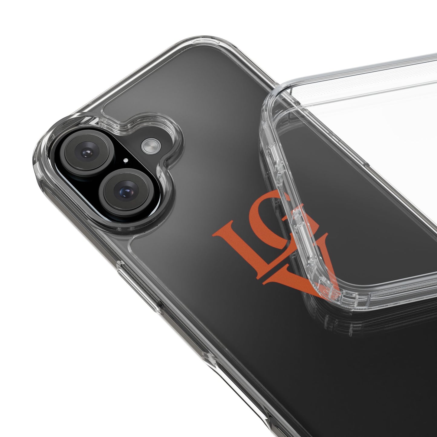 Personalized Clear Phone Case with Custom Logo, Stylish Protective Cover, Monogrammed Cell Phone Sleeve, Unique Gift Idea for Any Occasion