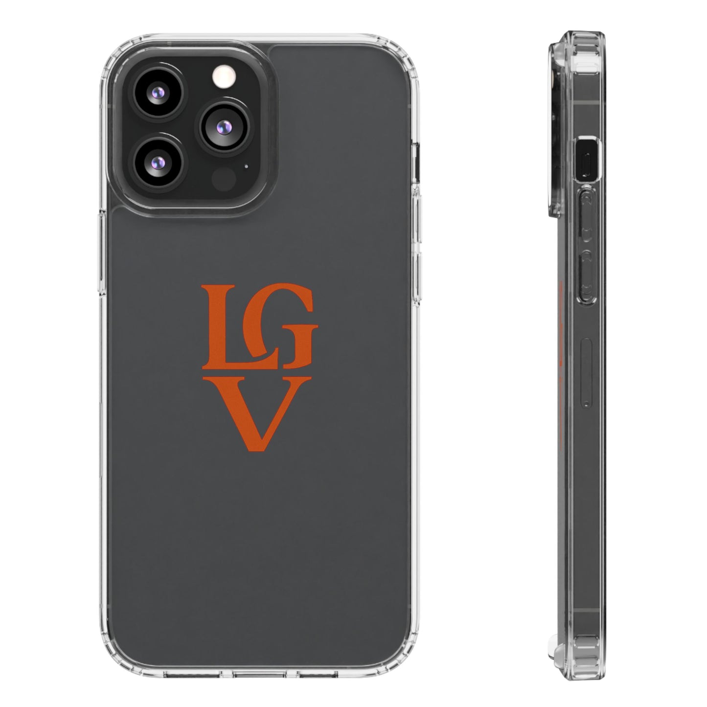 Personalized Clear Phone Case with Custom Logo, Stylish Protective Cover, Monogrammed Cell Phone Sleeve, Unique Gift Idea for Any Occasion