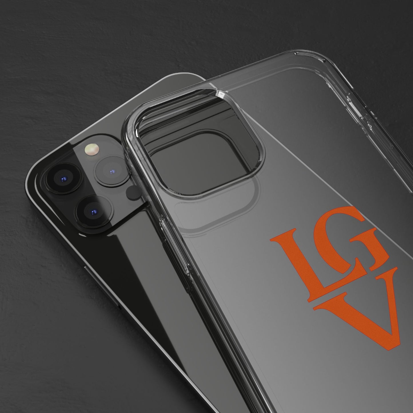 Personalized Clear Phone Case with Custom Logo, Stylish Protective Cover, Monogrammed Cell Phone Sleeve, Unique Gift Idea for Any Occasion