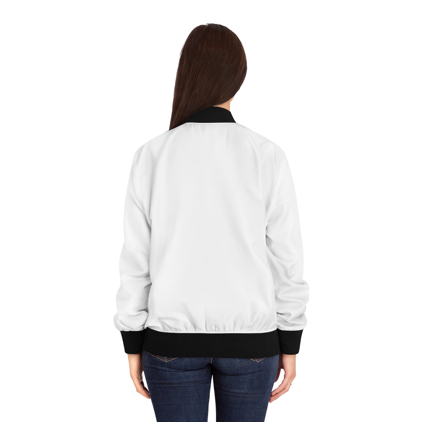 LAGUVI Chic Women's Bomber Jacket with Striped Design, Streetwear Fashion, Trendy Outerwear, Layering Essentials, Unique Gift Idea