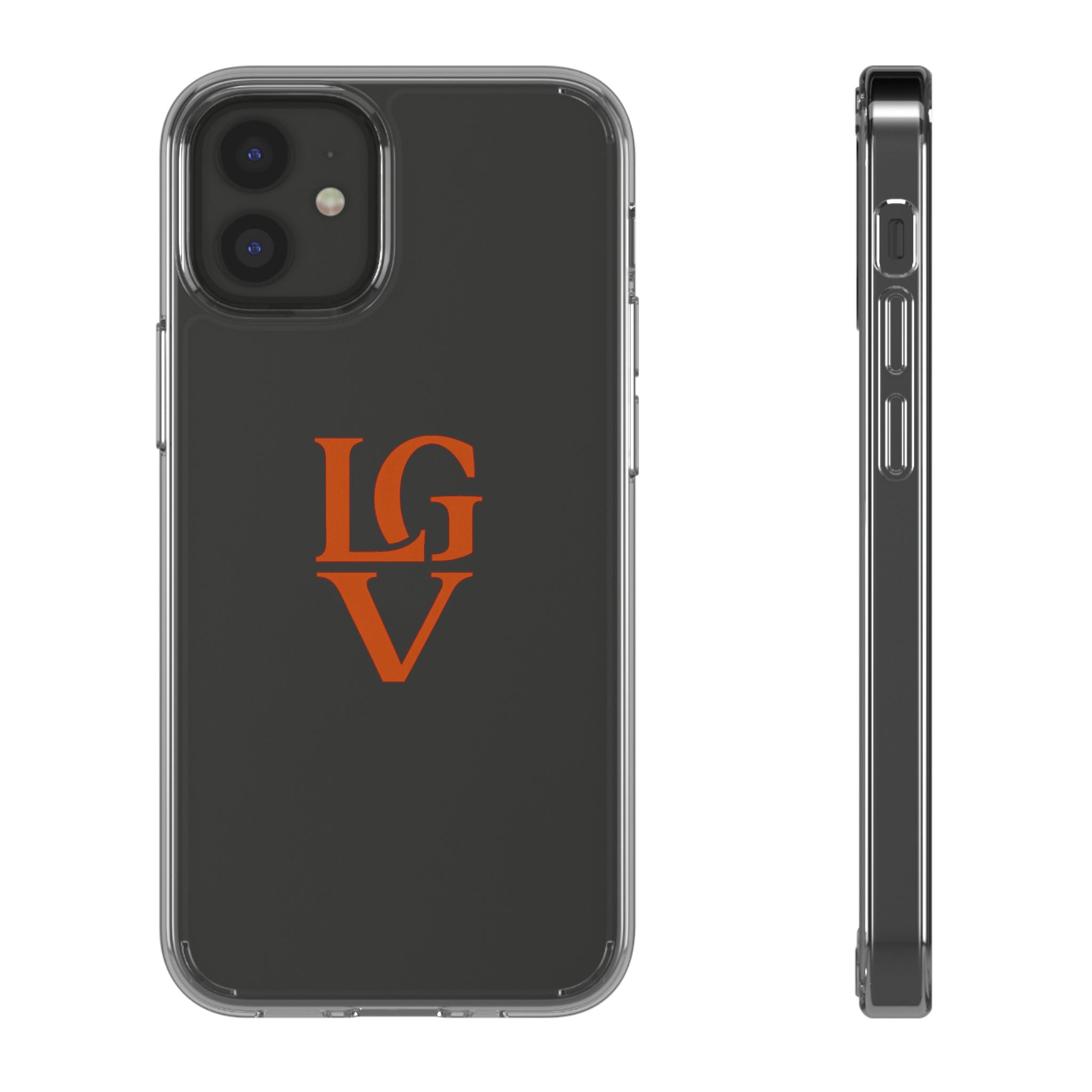 Personalized Clear Phone Case with Custom Logo, Stylish Protective Cover, Monogrammed Cell Phone Sleeve, Unique Gift Idea for Any Occasion