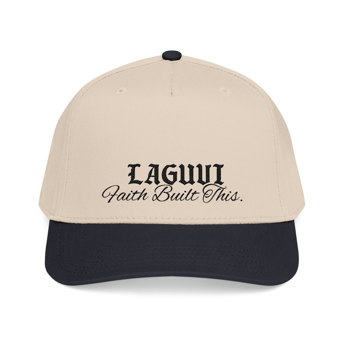 LAGUVI "Faith Built This" black Cap