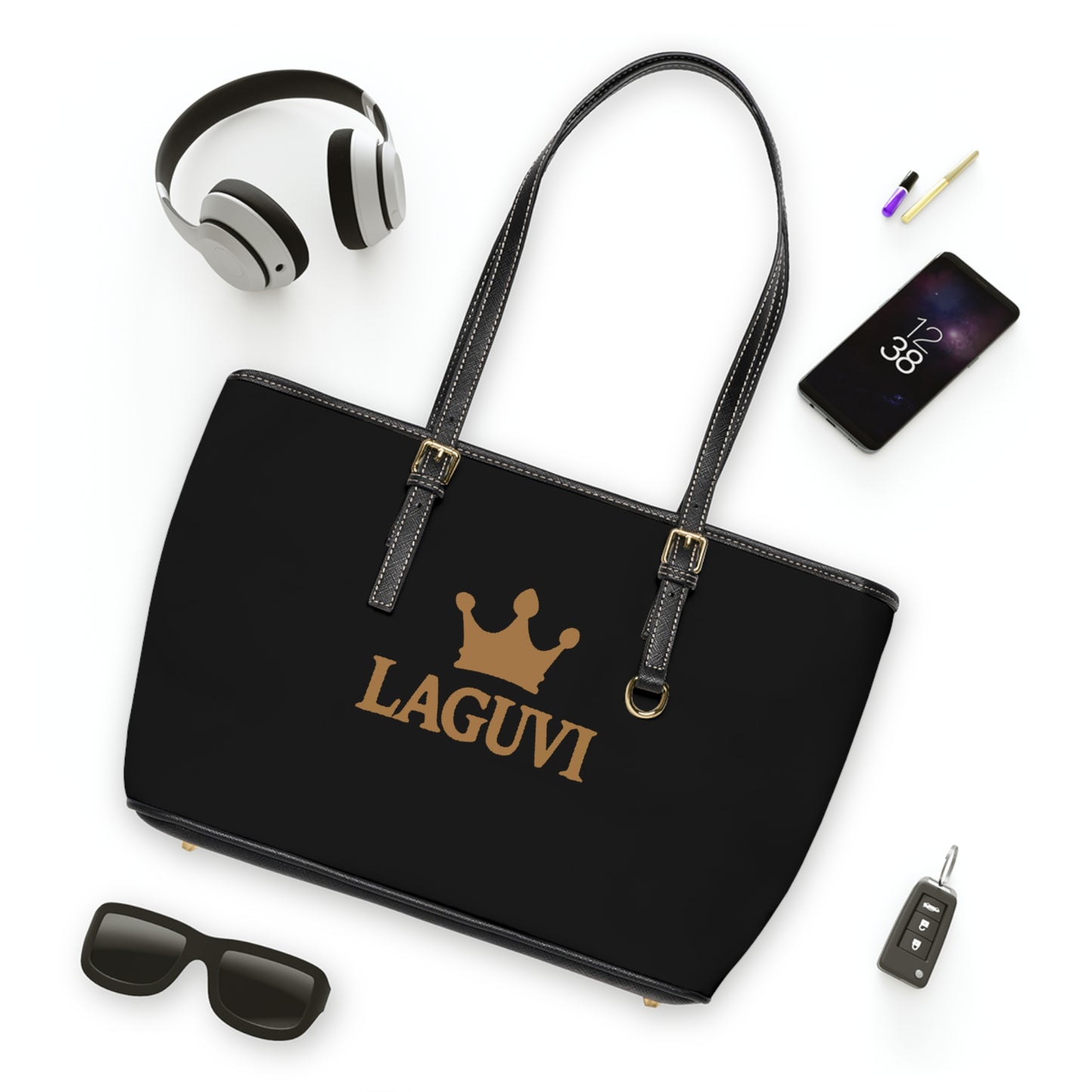 LAGUVI Elegant PU Leather Tote Bag with Crown Design, Stylish Handbag for Every Occasion, Perfect Gift for Her, Fashionable Shoulder Bag, [...]