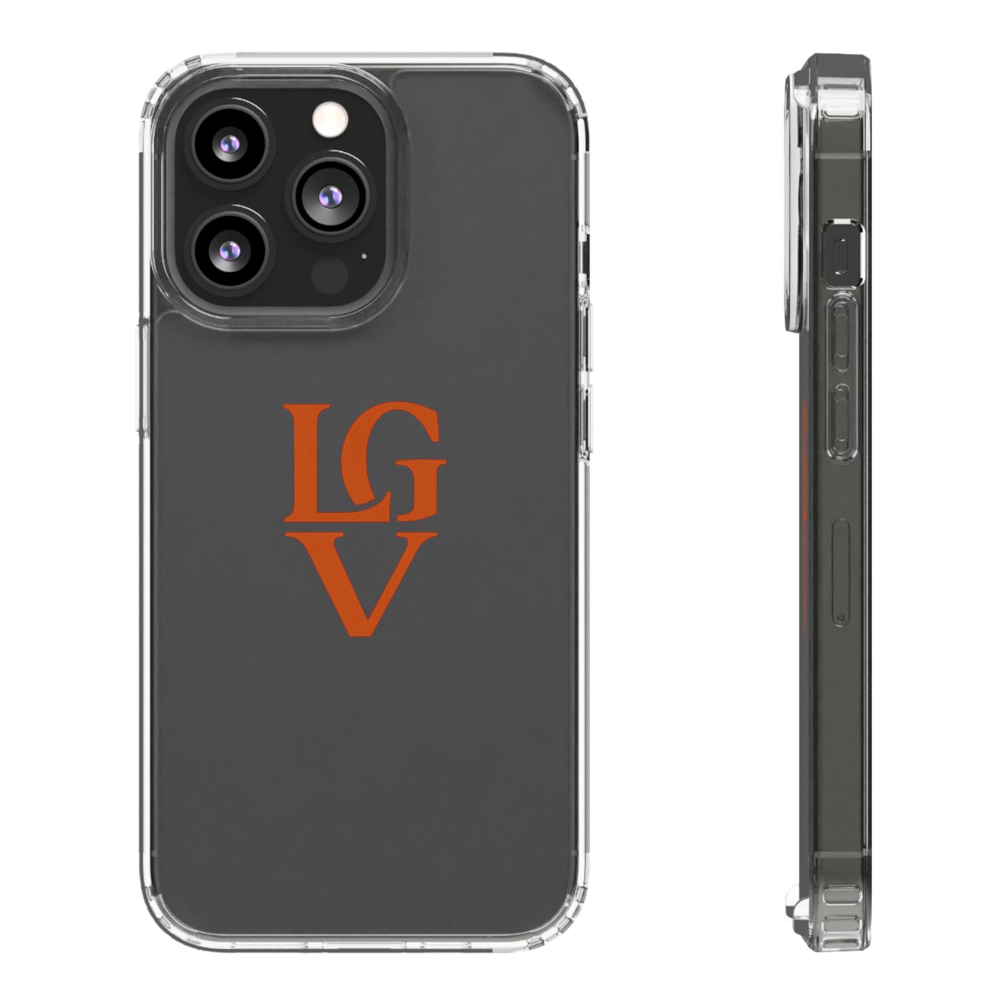 Personalized Clear Phone Case with Custom Logo, Stylish Protective Cover, Monogrammed Cell Phone Sleeve, Unique Gift Idea for Any Occasion