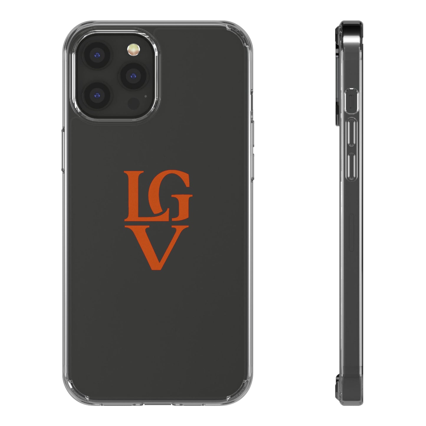 Personalized Clear Phone Case with Custom Logo, Stylish Protective Cover, Monogrammed Cell Phone Sleeve, Unique Gift Idea for Any Occasion