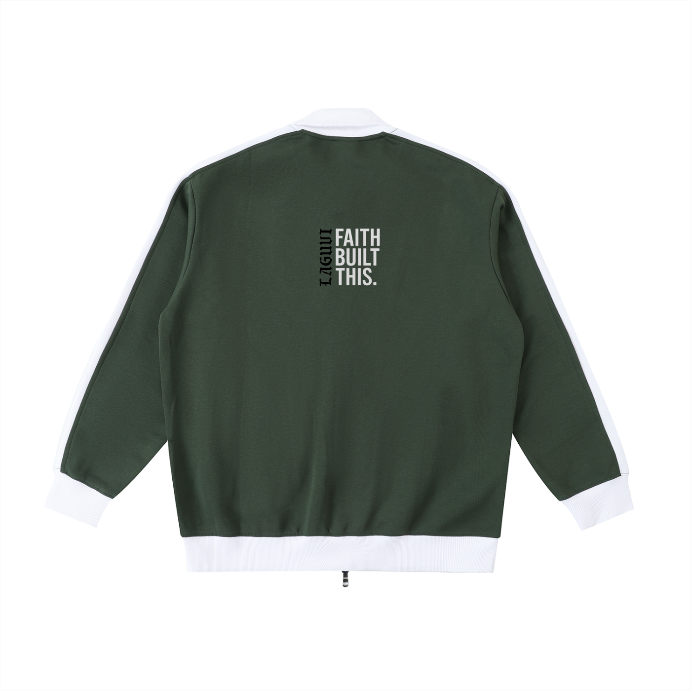 LAGUVI Contrast Trim Stand Collar Jacket ( unisex )