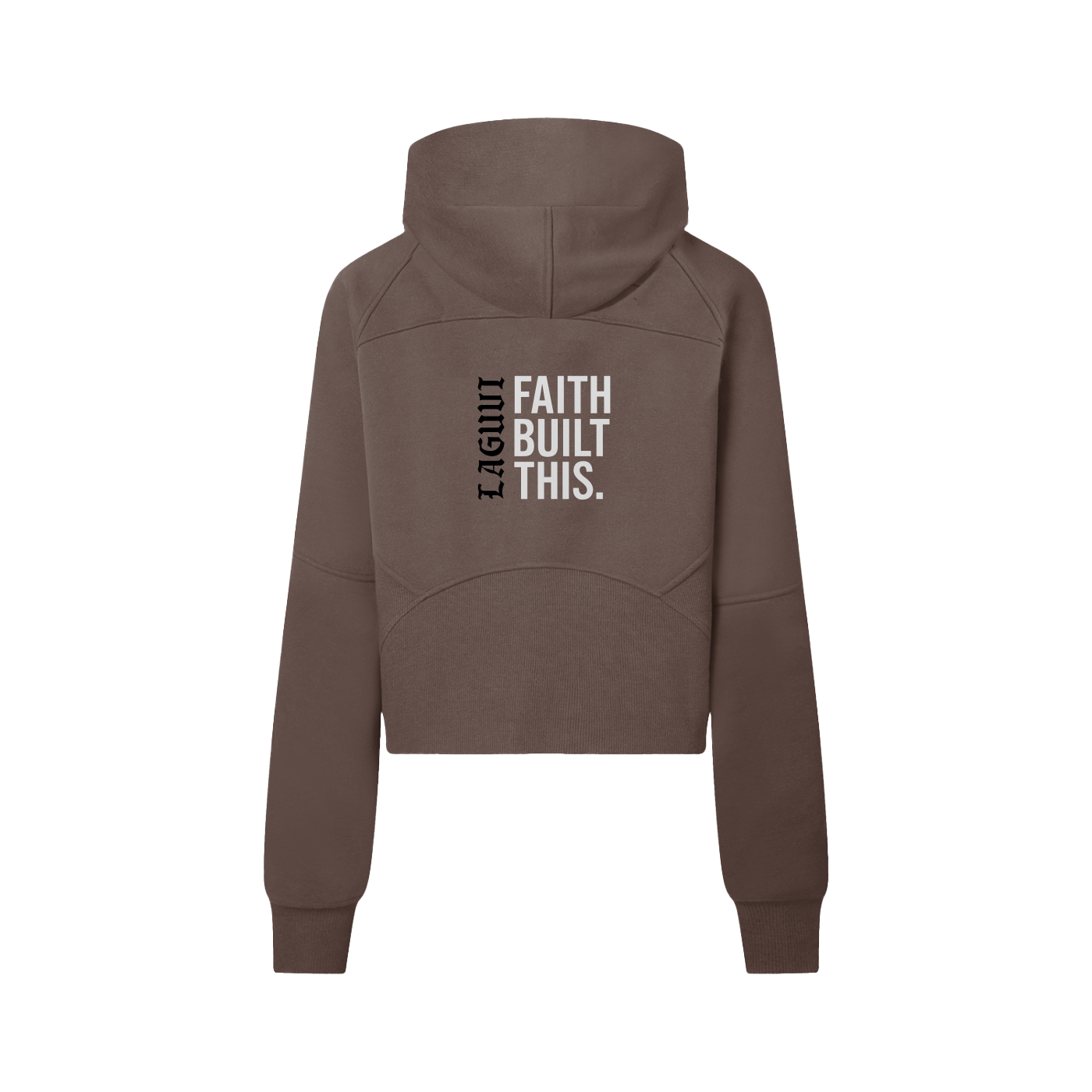 LAGUVI Cropped Half-Zip Hoodie