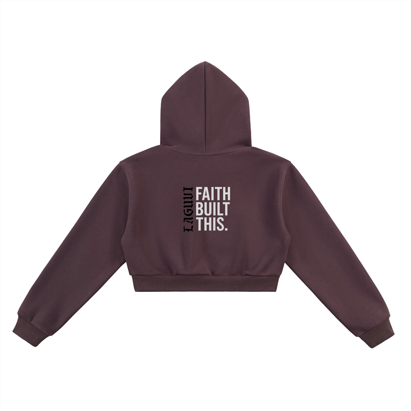 LAGUVI Essential Cropped Hoodie