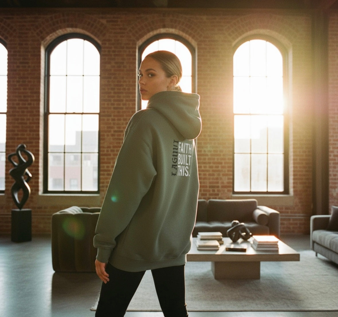 LAGUVI Fleeced Boxy Hoodie ( unisex )