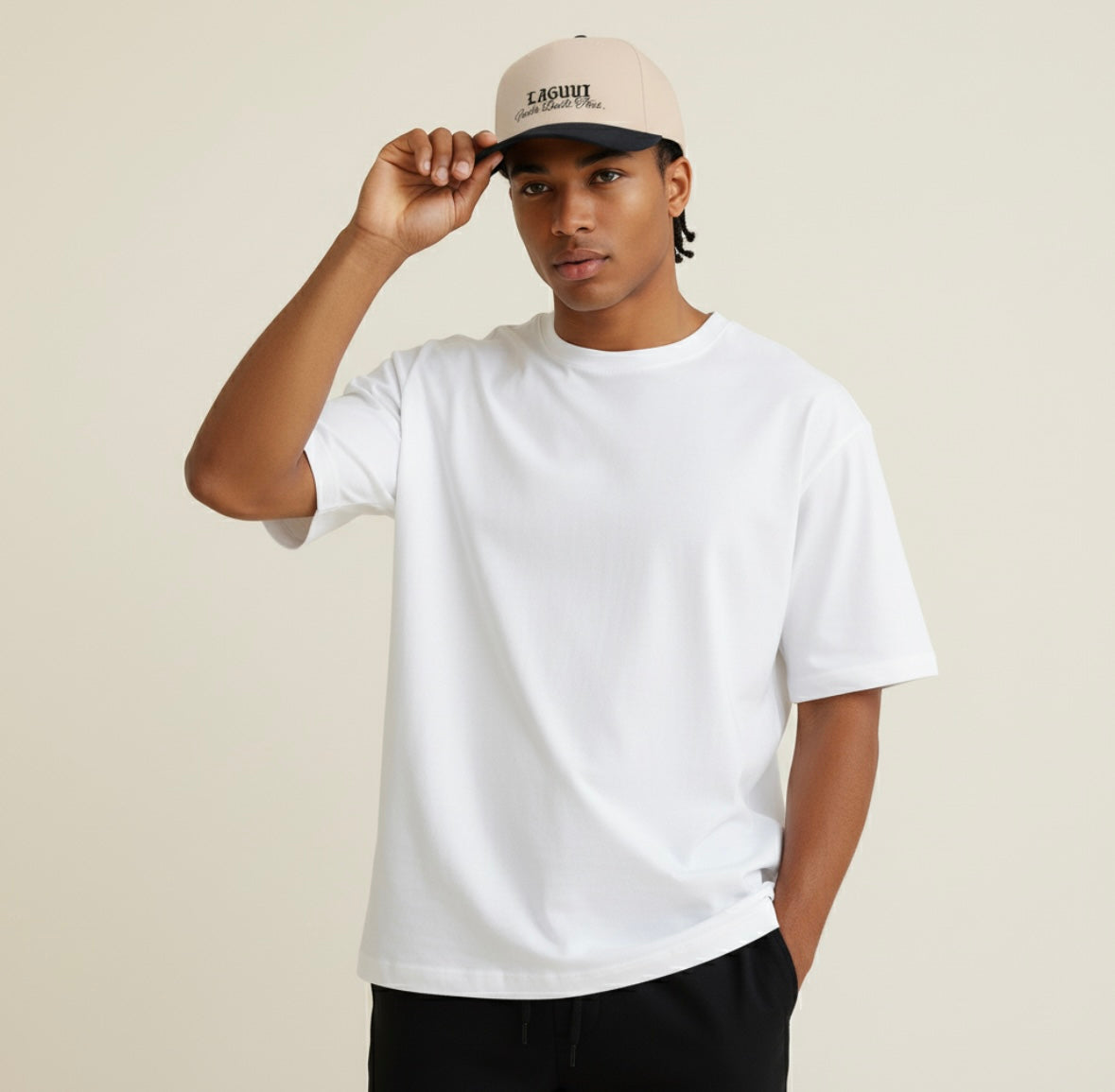 LAGUVI "Faith Built This" black Cap