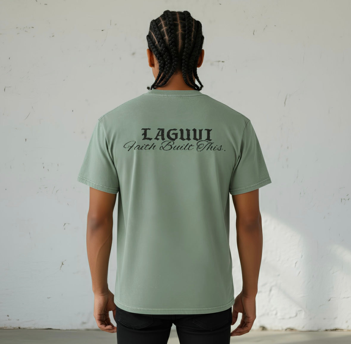 LAGUVI Snow Washed Oversized Cotton T-Shirt ( unisex )