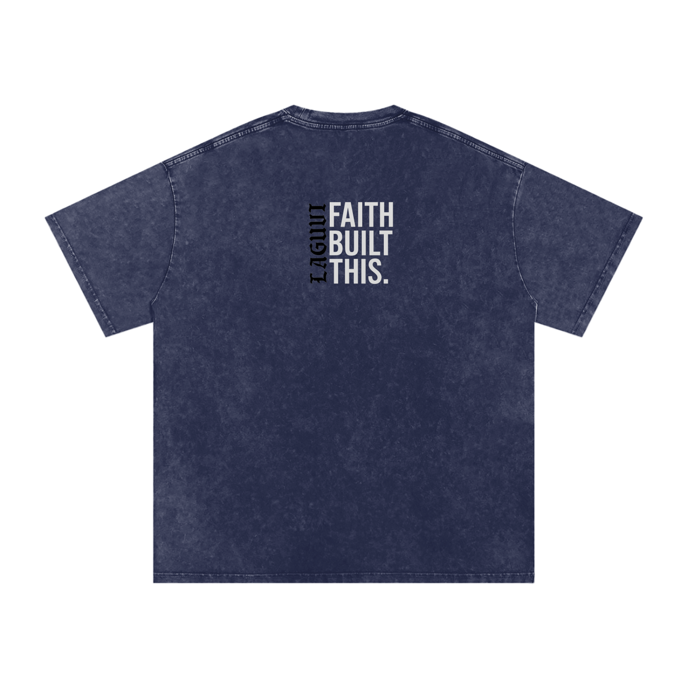 LAGUVI Snow Washed Oversized Cotton T-Shirt ( unisex )