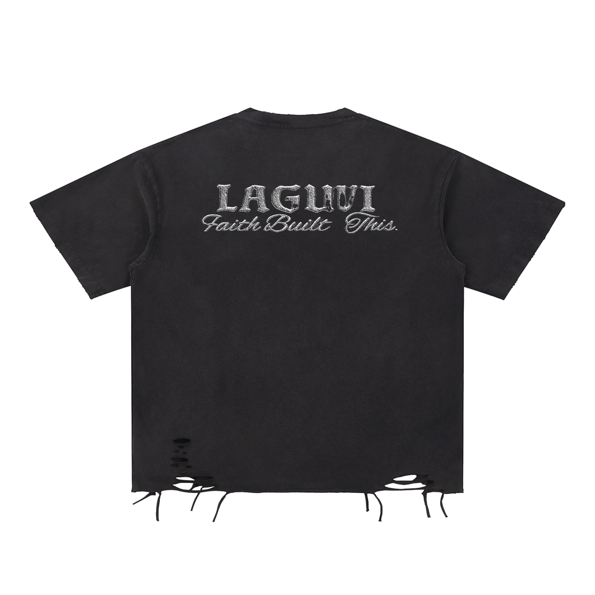 Snow Washed Raw-Hem T-Shirt ( unisex )