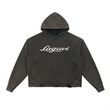 LAGUVI Vintage Washed Frayed-Hem Hoodie ( unisex )